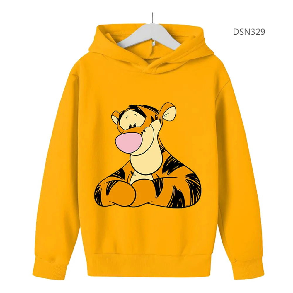 Kids Disney Tigger Clothes Kids Boys Sweatshirt Baby Girls Clothing Sweatshirts Tigger Sweater Pullovers Tops Hoodies Sportwear