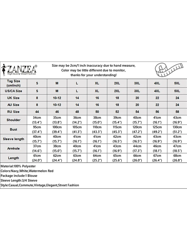 ZANZEA Women Stylish 3/4 Flare Sleeve Work Blouses Autumn Spring Shirt O Neck Tops Female Chemise Stylish Solid Holiday Blusas