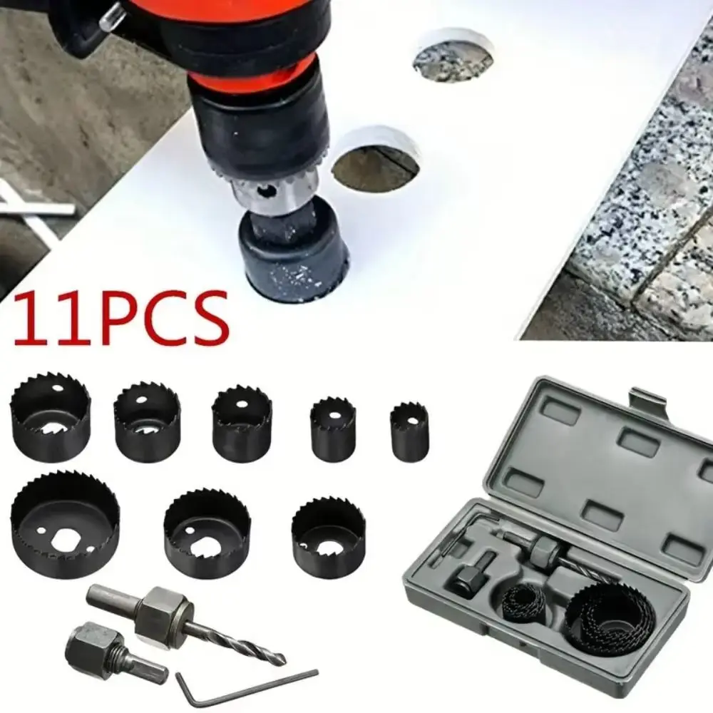 

19-127 mm Size Hole Opener Bit Round Case Woodworking Circular Drill Bits Drilling Precision Wood Cutter PVC Plastic