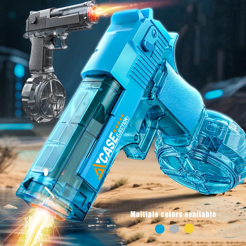 

Электрический и ручной водяной пистолет, перезаряжаемый автоматический пистолет-распылитель, игрушки, диапазон емкости до 26 футов для взрослых и детей