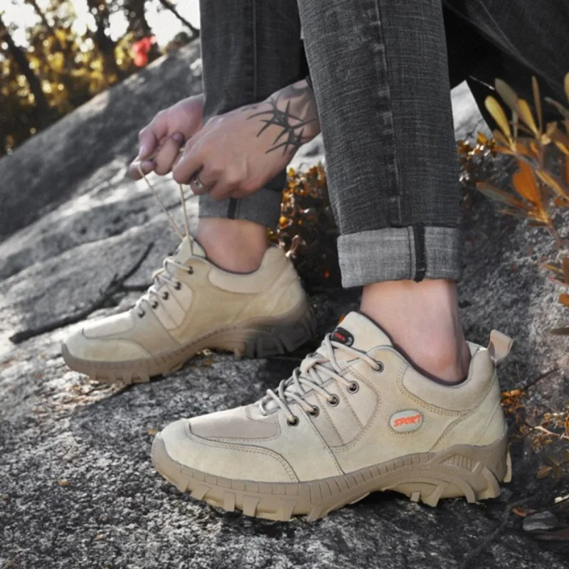 

Large Size Men's Hiking Shoes Hiking and Off-road Outdoor Shoes Low Top Wear-resistant,anti Slip Sneakers Men Zapatos Casuales
