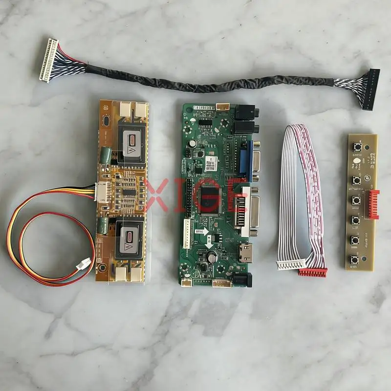 

For M190MWW1 HT190WG1 HSD190MGW1 M190MWW3 Screen Drive Controller Board Kit DIY 30Pin LVDS 1440*900 VGA DVI HDMI 1440x900 4-CCFL