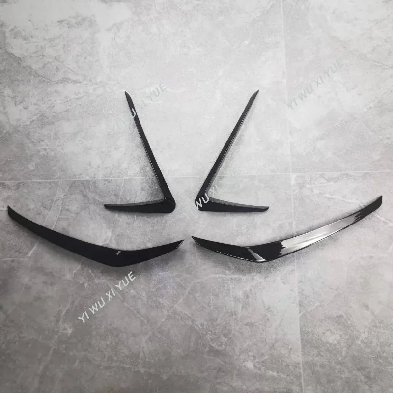 Czarny przedni zderzak Splitter do VW GOLF 7 MK7 GTi 2013-2016 Osłona świateł przeciwmgielnych Air Vent Trim Flap Canards Body Kit Akcesoria samochodowe — zdjęcie 6
