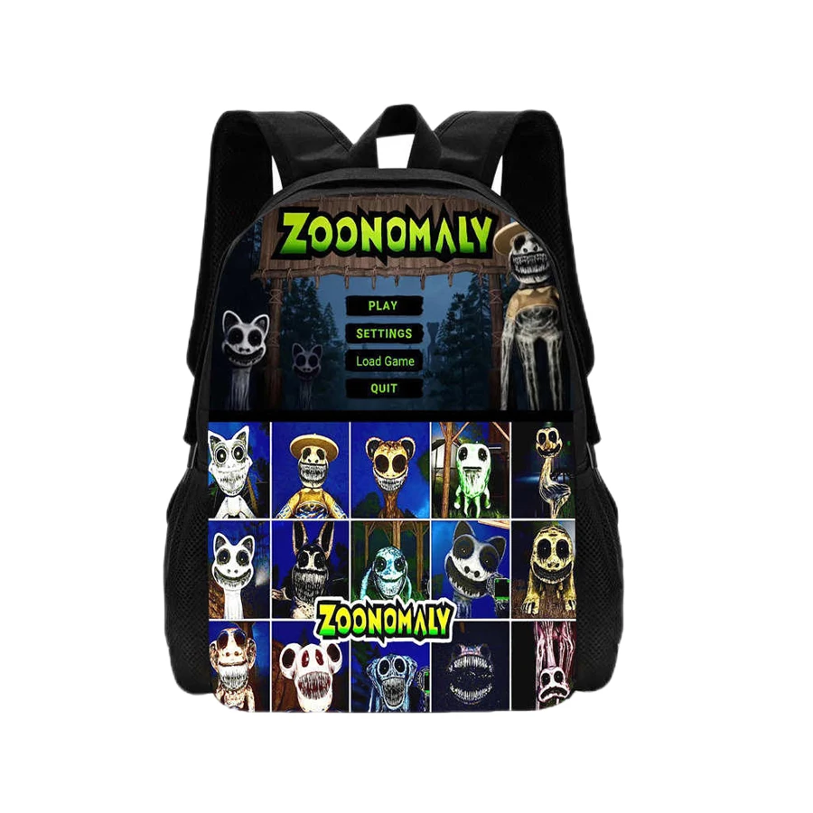 

3D Game Animal Transformation Zoo Anime Backpack Boys Cartoon Mochila Breathable Backpack Printed Backpack 's Gifts