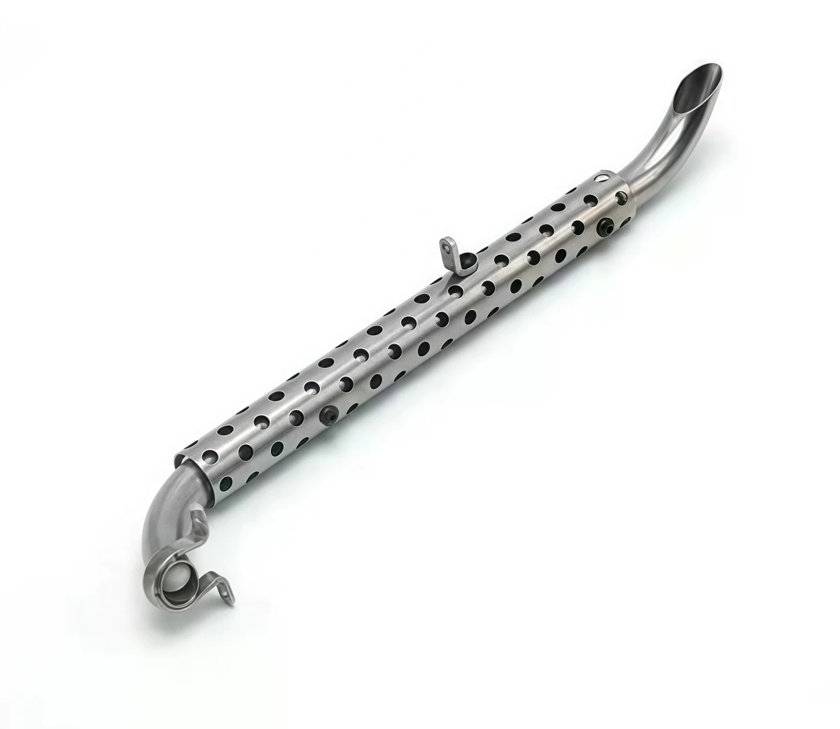 Metal Simulation Exhaust Pipe Tail‑Pipe For 1/8 1/10 RC Car KM3 Short‑Course F150 TRX‑4 YK RGT Crawler Upgrade Parts view 3