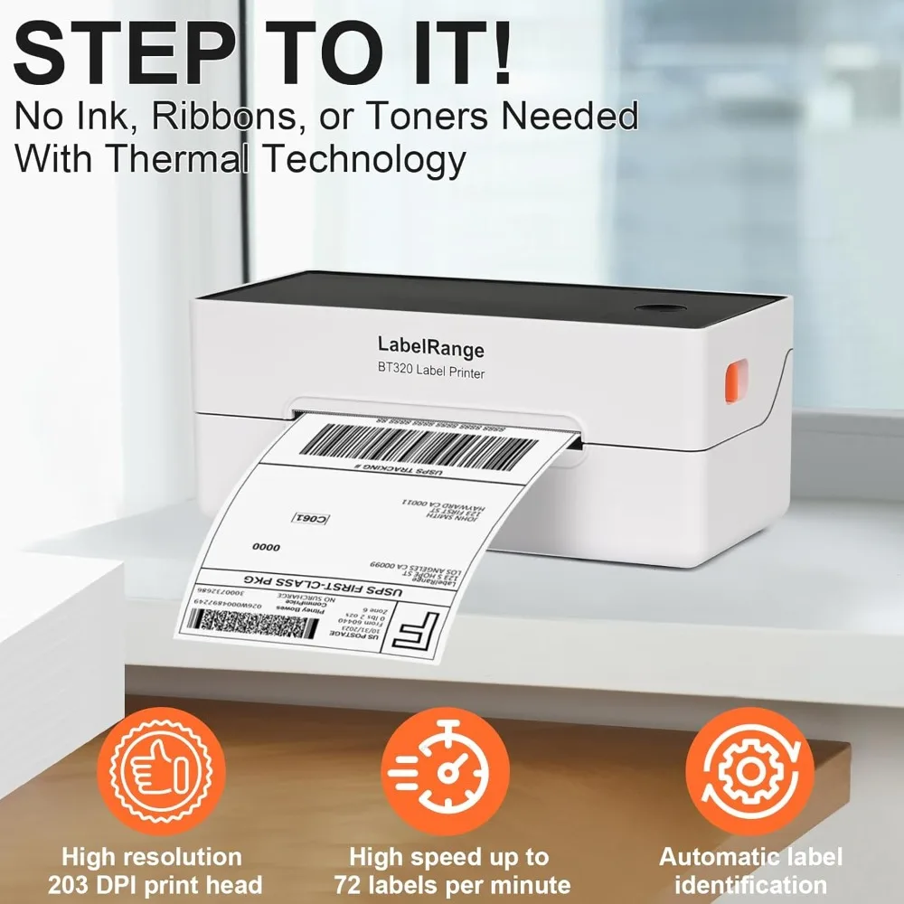 الأفضل - طابعة ملصقات التجارة الإلكترونية 4x6، طابعة ملصقات الشحن الحراري بلوتوث، متوافقة مع Android وiOS و #6