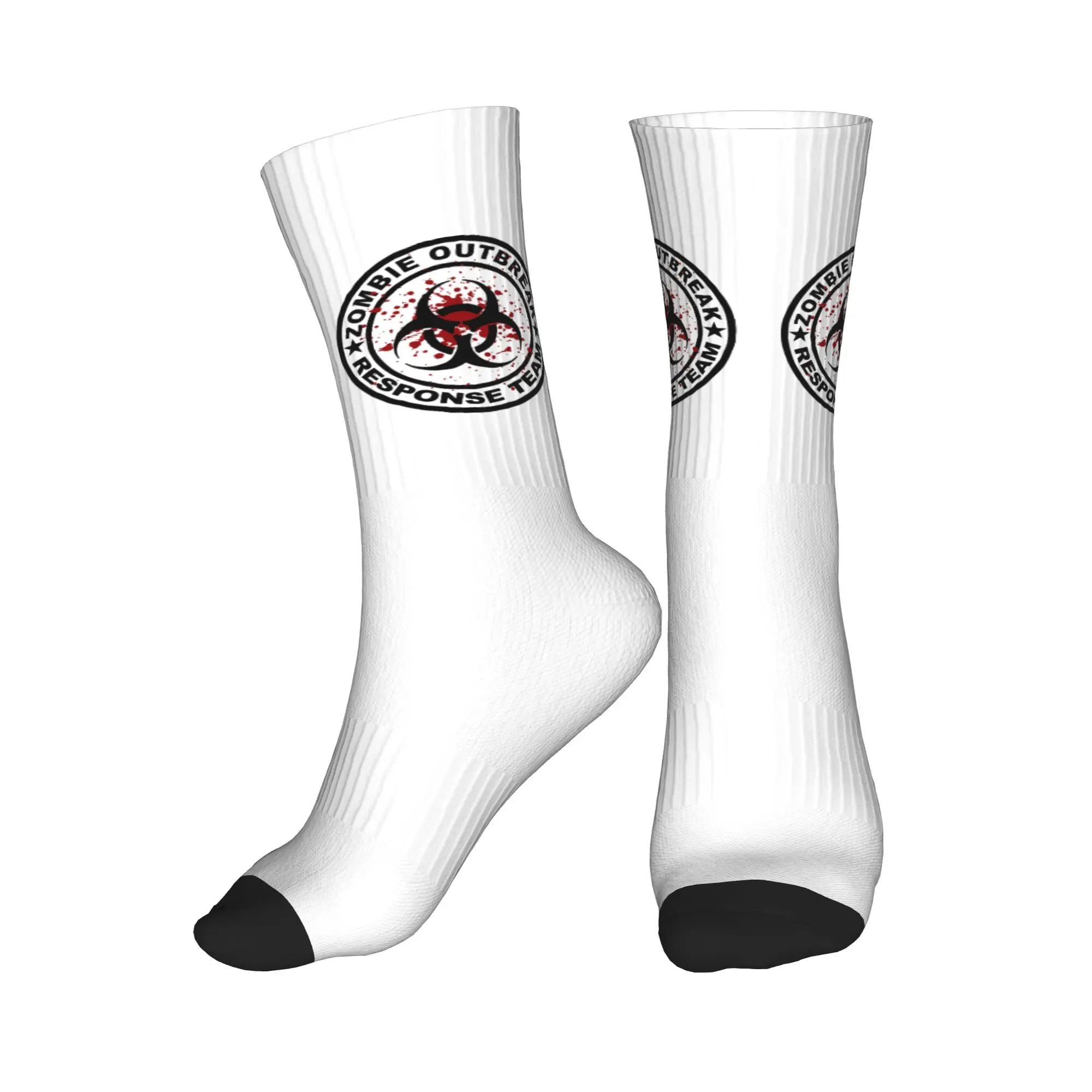 

Zombie Outbreak Response Team Dress Socks Mens Womens Warm Funny Novelty Crew Socks