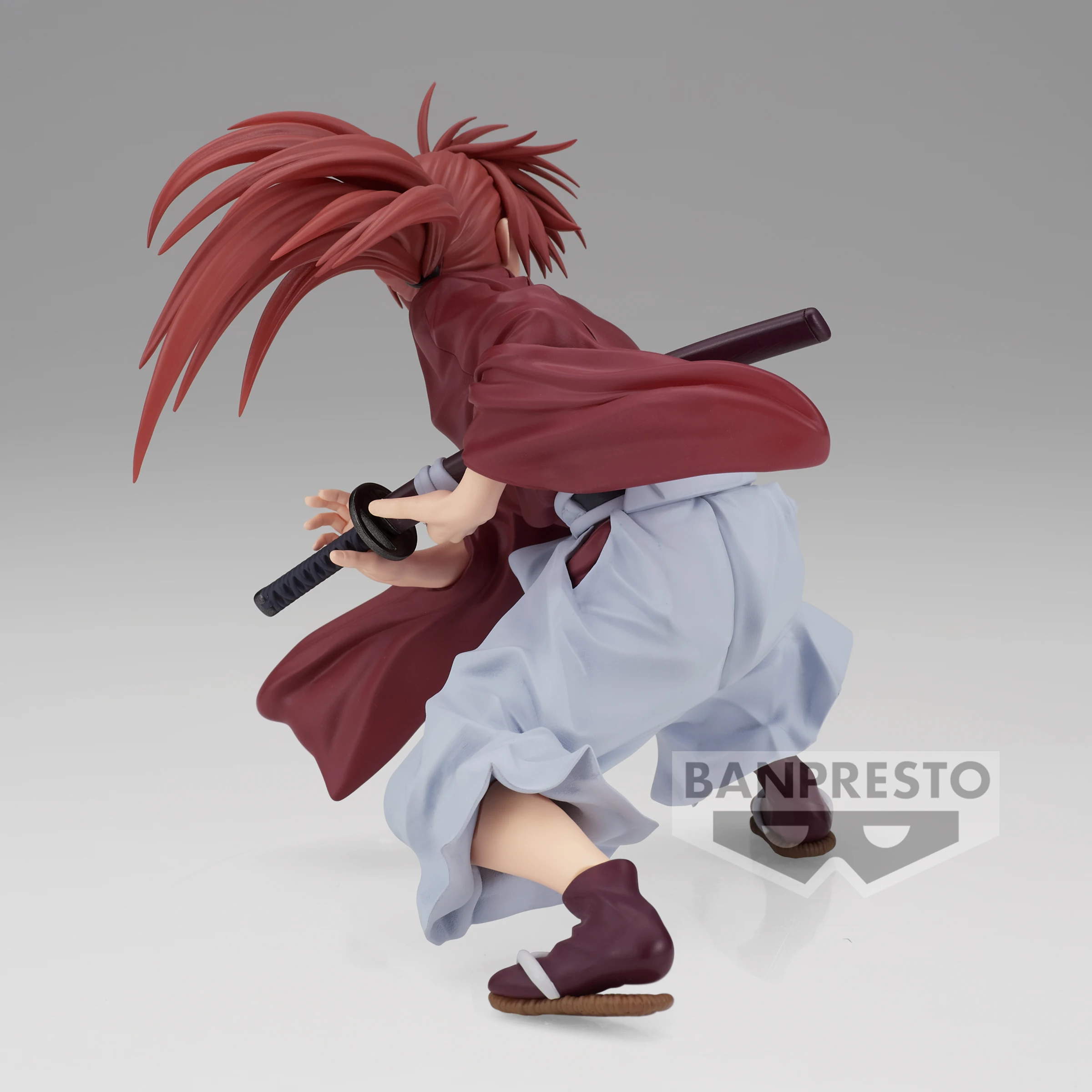 BANDAI oryginalne Anime Rurouni Kenshin wibracja gwiazdy Kenshin Himura PVC figurki BANPRESTO zabawki figurkowe Model