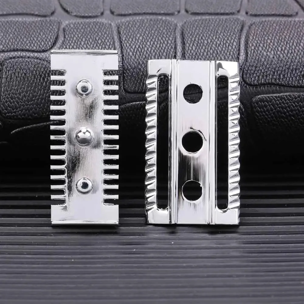 Yaqi Top Aggressive Chrome Color Double-edged Mens Slant Slant Shaving Brush High Quality Slant Razor Head Accessory