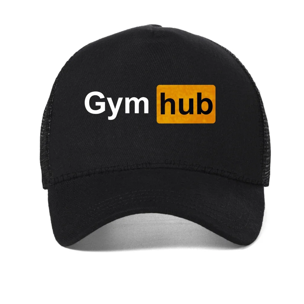 Gym Hub Print Men's baseball cap Funny Graphic for Men Summer caps Fashion Casual adjustable hat outdoor mesh snapback hats