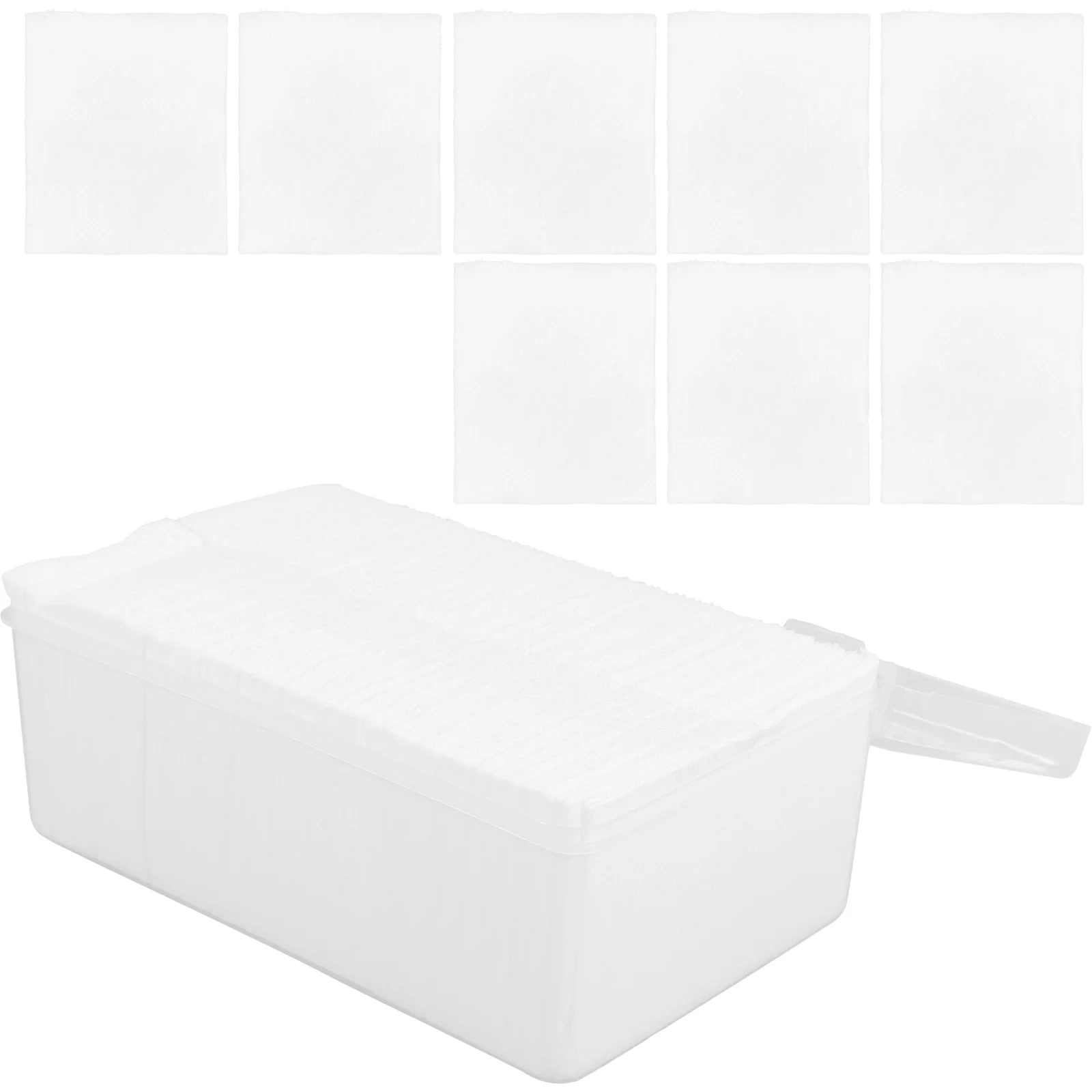 Almohadillas de algodón para el rostro, 1000 Uds., para quitar el maquillaje, tacto suave, Material Premium, almohadillas de algodón faciales portátiles ligeras