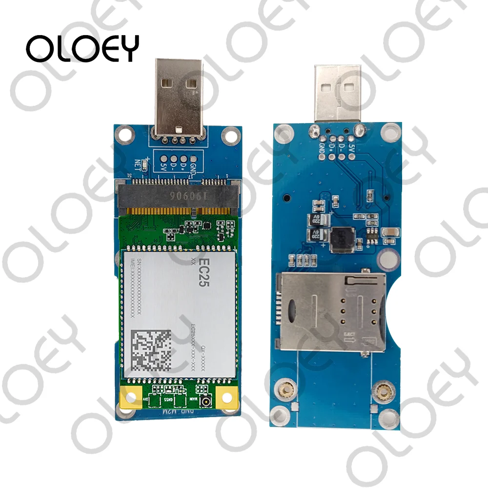 Quectel EC25-JFA /EC25-VFA MINIPCIE 4G CAT4 LTE IoT Module + Minipcie to USB Adapter With SIM Card Slot LTE Module