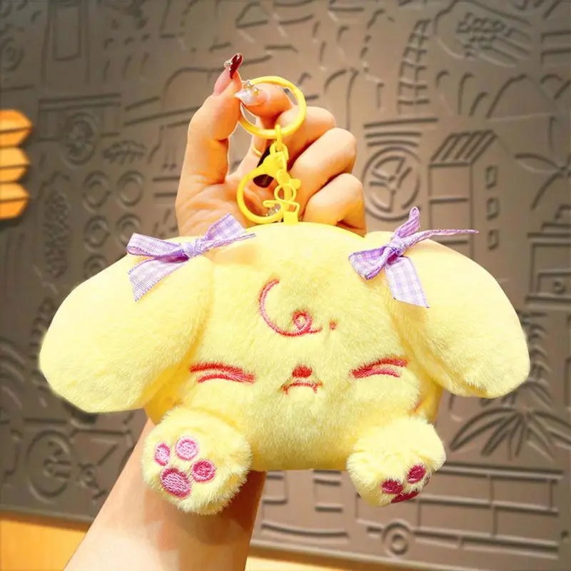 Star Twinkle PreCure Keychain Plush Purse Multifunctional Plush Keychain Stuffed Long Eared Dog Cute Kawaii Adorable For Coin