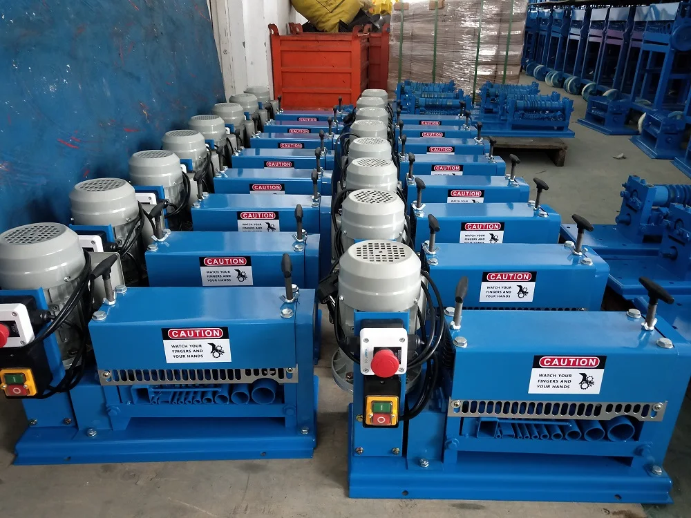 Used Copper Cable Cutting Stripper Machine Tools V-038M 1.5-38mm Automatic Electrical Wire Stripping
