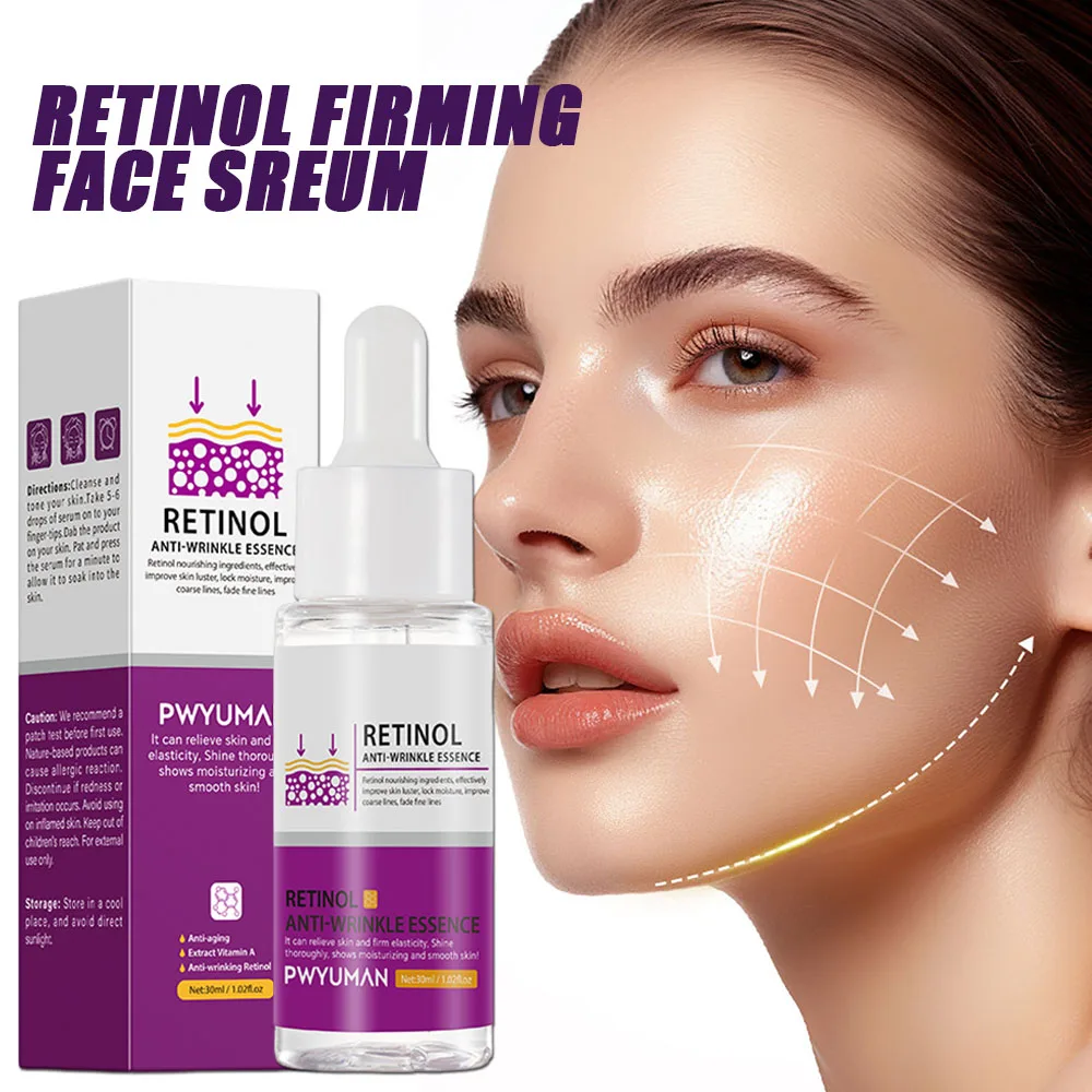 Retinal  Firming Wrinkle Face Serum Lifting Fade Fine Lines Shrink Pores Remove Dack Spots Beauty Skin Care Products