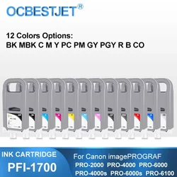 PFI-1700 cartuccia di inchiostro compatibile 1 PC da 700ML con inchiostro a pigmenti per stampante Canon PRO 2000 4000 6000 PRO-6100 PRO-4000s PRO-6000s