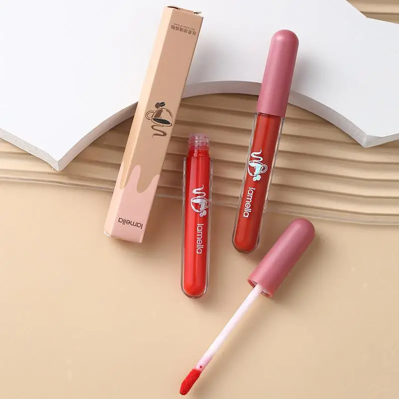 Silky Mist Lipstick Smooth Soft Matte Velvet Lip Mud Moisturing Not Easy Stick Cup Lasting Lip Glaze Lip Gloss Korean Cosmetic