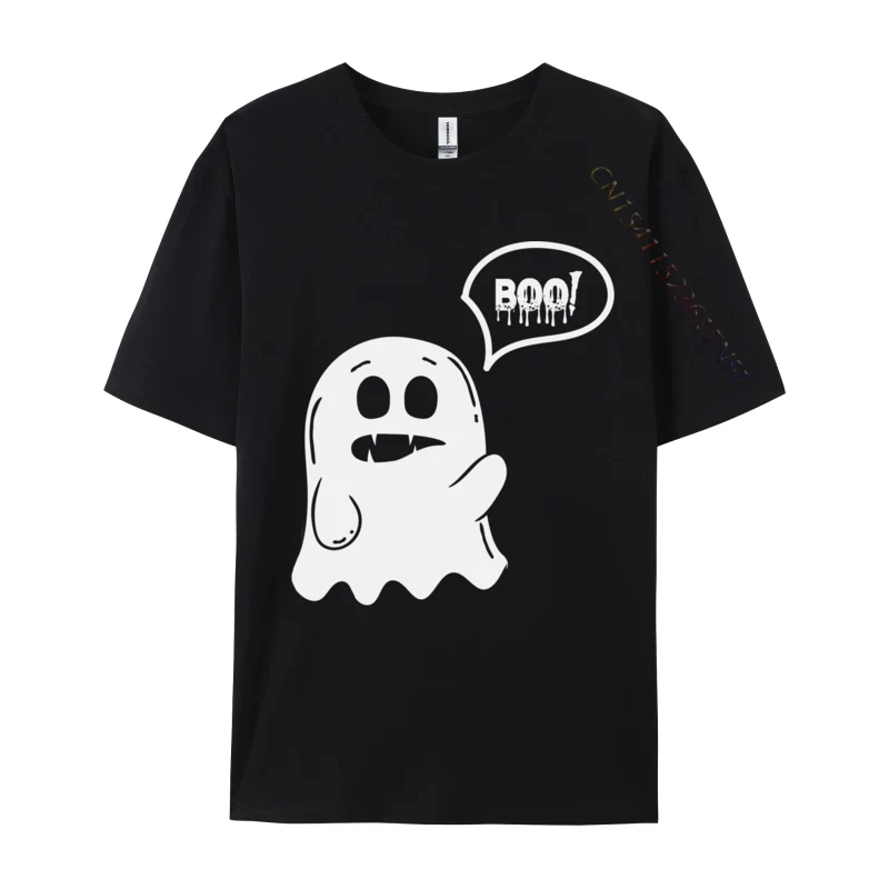 Boo Ghost Girls Men Cute Halloween Casual Hip hop Tops Shirts for Men Fashion Pure Cotton Tshirts comfortable T Shirts