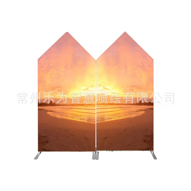 

Outdoor party background, wedding birthday opening event background can be customized with pattern and text