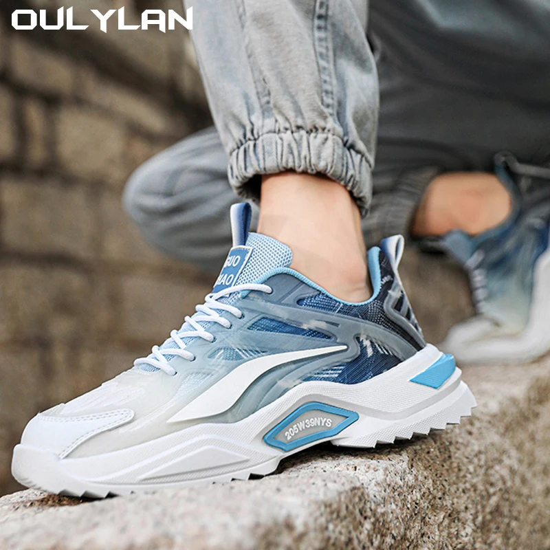 Oulylan Men Runing Shoes Internal Heightening Comfortable Sports Shoes Soft Sneakers Male Walking Tennis Shoes For Men