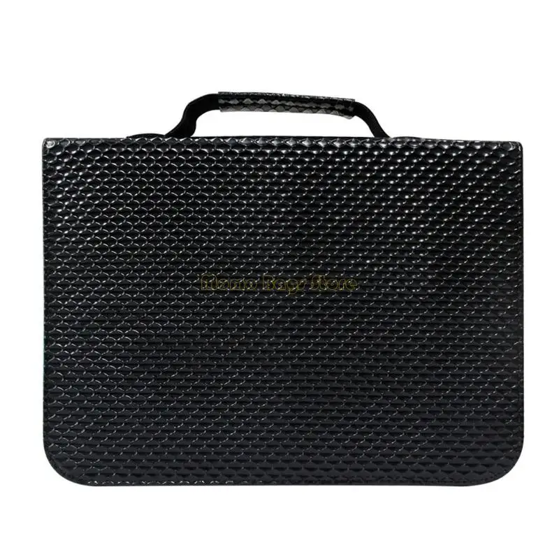 

X90D Hairdressing Equipment Storage Bag PU Leather Case 24 Scissor Compartments