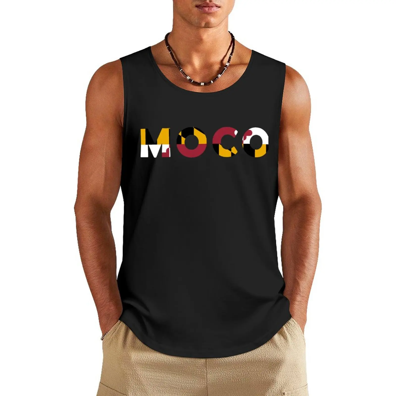 

Moco Proud Tank Top fitness clothing for men Men sleeveless tee sleeveless shirts t shirt
