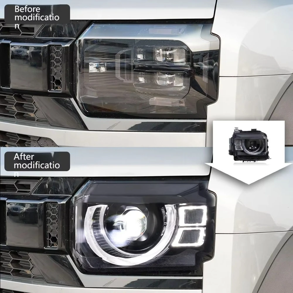 New Offroad T2 Defender LED Front Lights Daytime and Nighttime Headlights for Traveler T2 2024 2025 2026