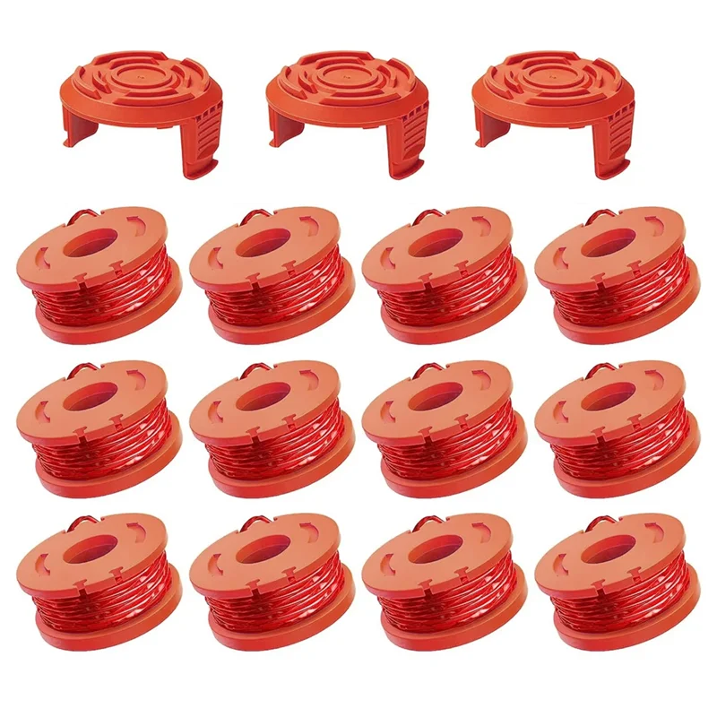 

ABKO-Grass Trimmer Line Spool Replacement 15Pcs 10Ft(3M) Edger Line Spool Compatible Model Worx WA0010