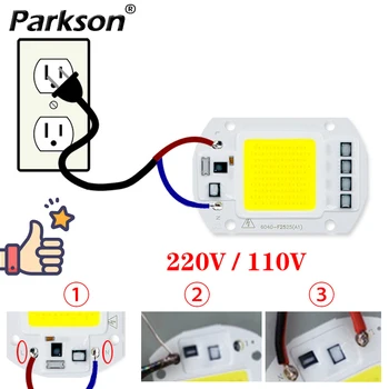 LED COB Lampe Perle 110V 220V 10W 20W 30W 50W Smart IC Keine Notwendigkeit Fahrer DIY Flutlicht Birne Außen Scheinwerfer Landschaft Chip Lampen