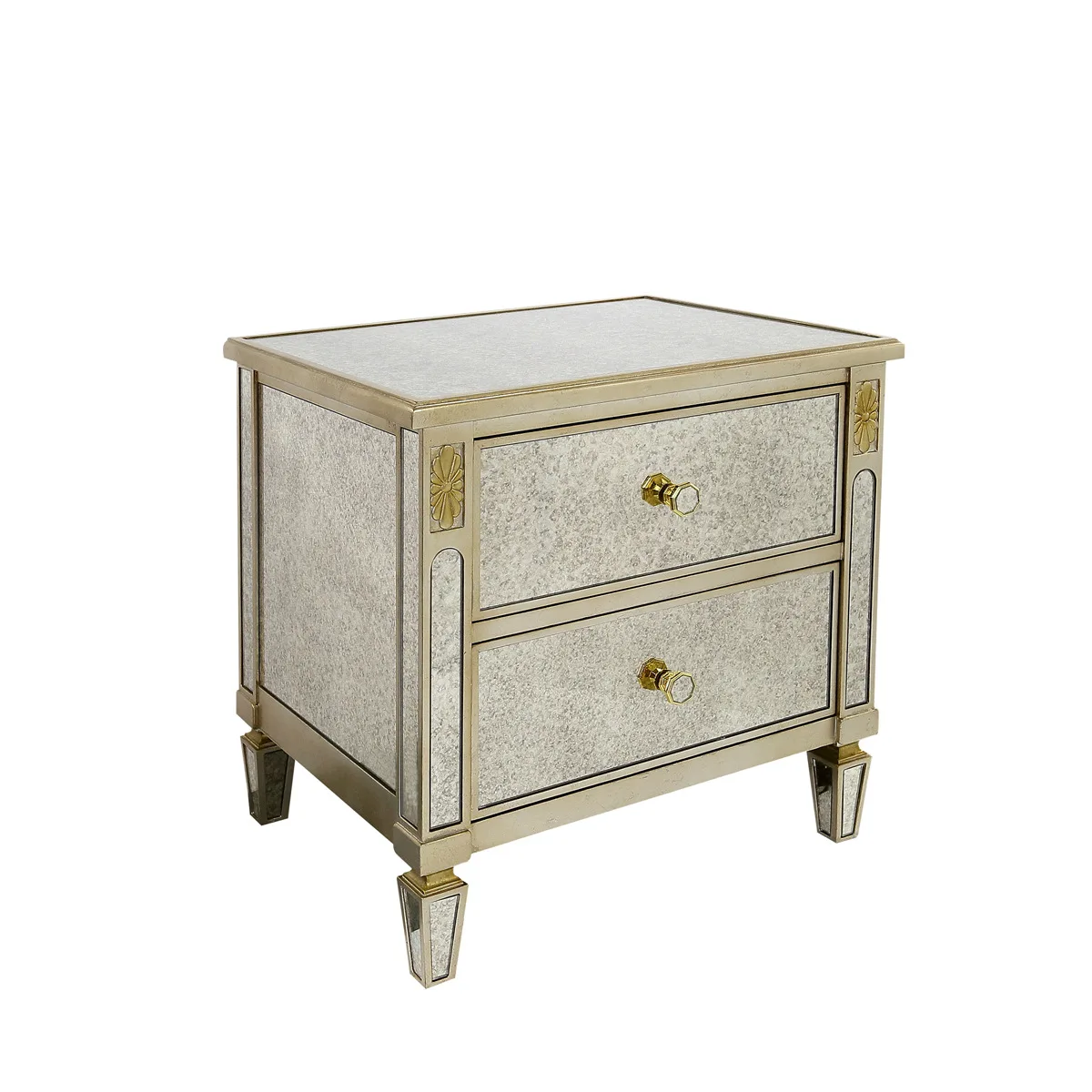 طاولة بجانب السرير منحوتة من الخشب الصلب على الطراز الأوروبي مخصصة على الطراز الفرنسي لغرفة النوم لاستخدام غرفة المعيشة #3