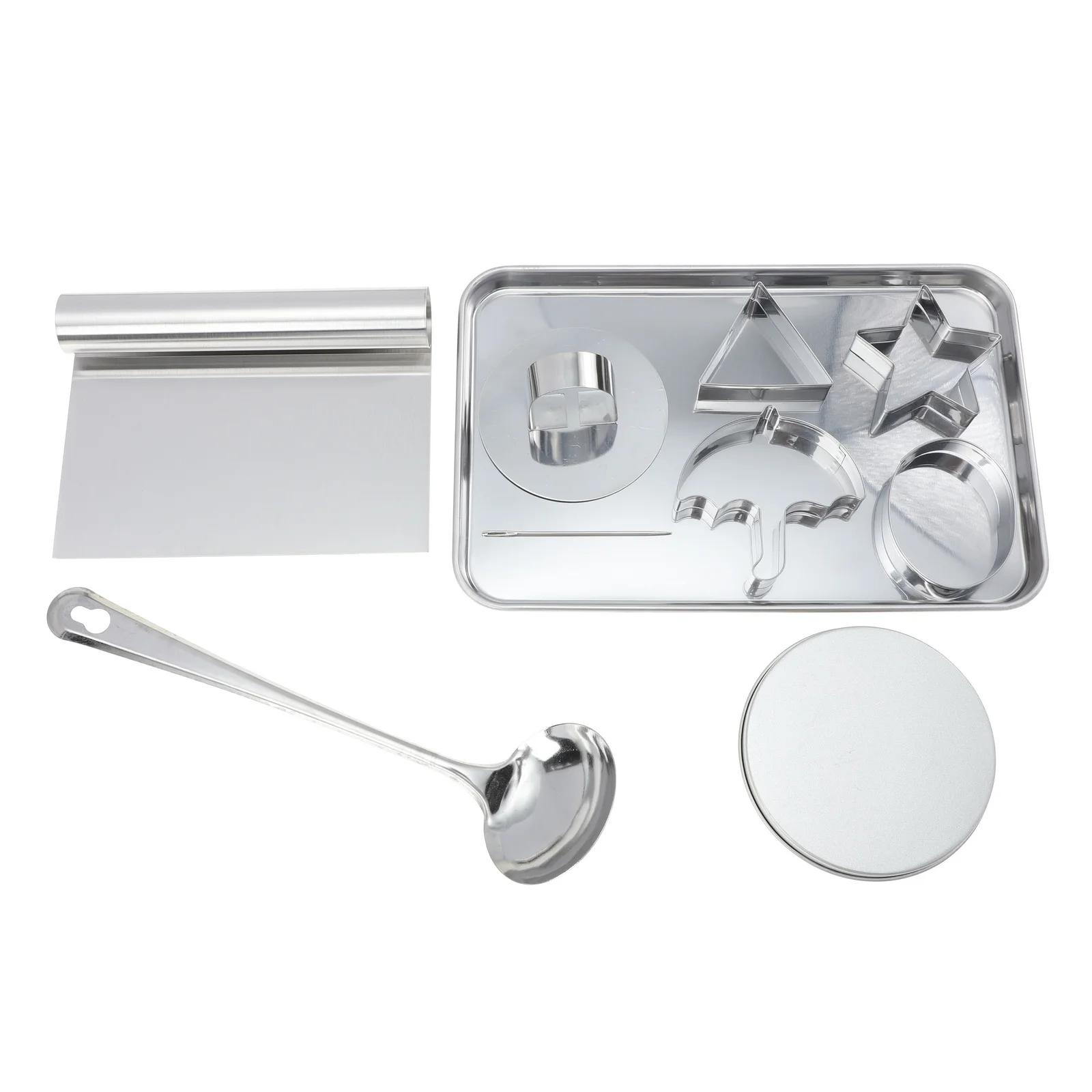 

1Set DIY Kitchen Sugar Baking Mold Stainless Steel Baking Tool Cookies Moulds for Cake Biscuit Chocolate Dessert Making