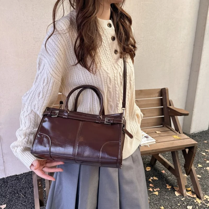 

Premium Ladies Tote Bag Made Of Faux Leather Featuring Trendy Paraguay Casual Vintage Lightweight Daily Style​
