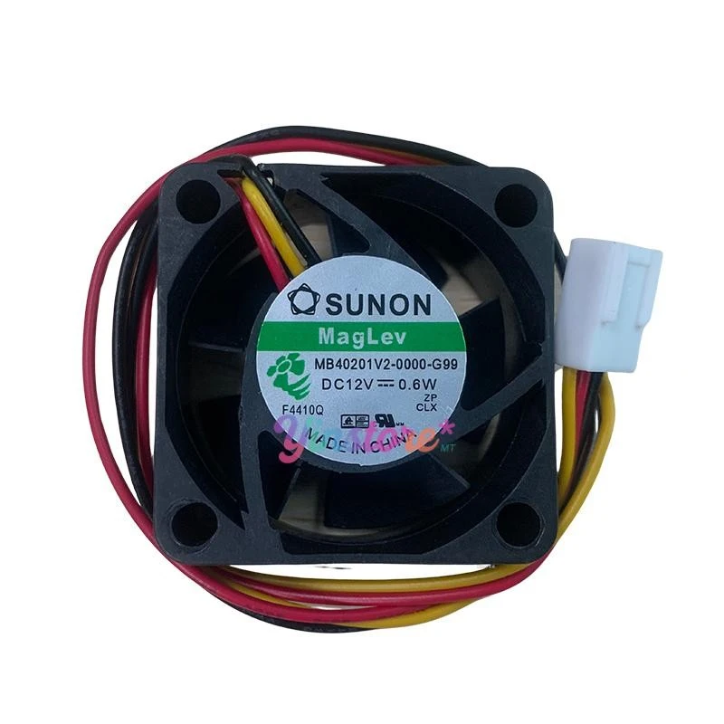 Y+for New MB40201V2-0000-G99 Cooling Fan 4020 DC12V 0.6W 4CM 3Pin