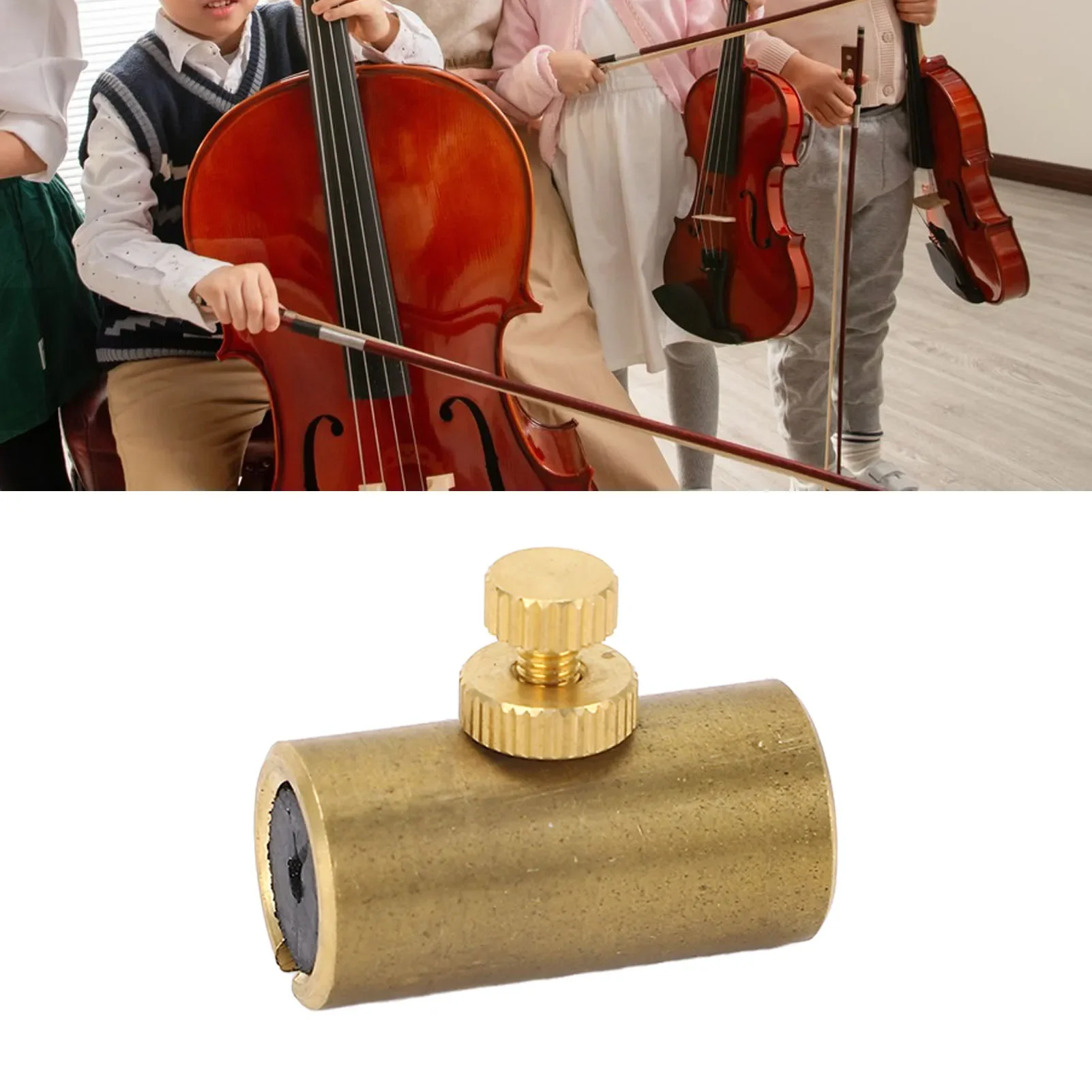 Wolf Tone Eliminator Metal Professional Wolf Tone Mute Suppressor Tube For Performance Practice L For Bass Cello With Thick