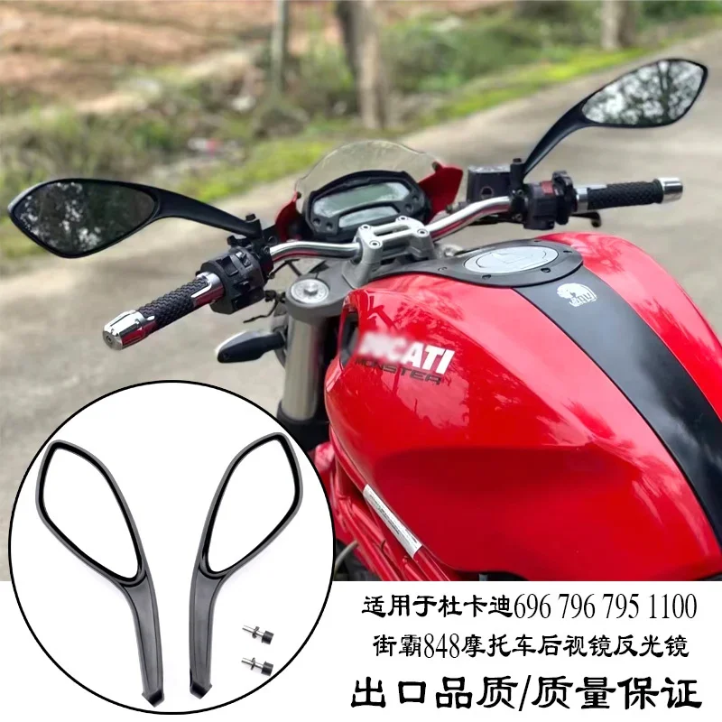 For DUCATI MONSTER 696 795 796 1100/S/EVO Motorcycle Left Right Mirror Rear View Rearview Side Mirrors Accessories