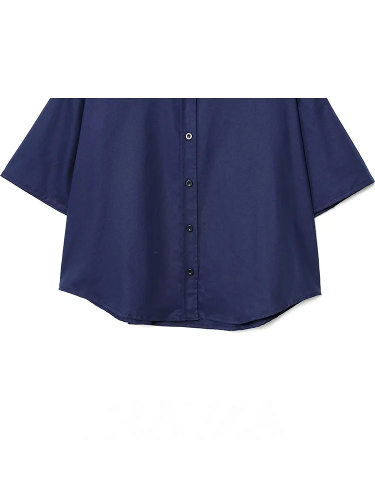 HH Vrouwen Solid Fashion Broek Pak Single-breasted Lange Mouw Turn-down Kraag Shirt + Zakken Lace-up Elastische Taille Broek