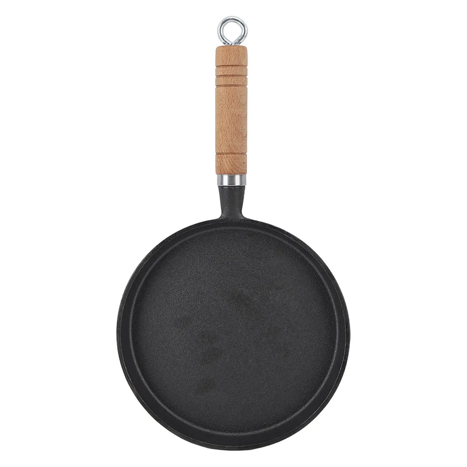 

20cm Cast Iron Skillet - Even Heat Distribution Frying Pan for Perfect Breakfasts | Ideal for Home & for hotel Cooking