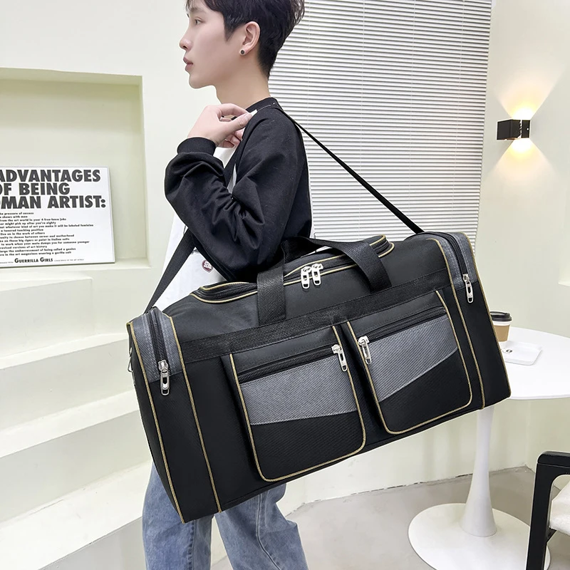 Gym Travel Bag  Large Capacity Thick Oxford Cloth Plus Big Handbag Luggage Duffle Shoulder Backpack Outdoor Business  Crossbody