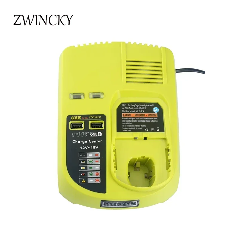 Battery Charger For Ryobi 12V 14.4V 18V Ni-Cd Ni-Mh Lithium Battery P108 P102, P107, P103, P104, P105, P106 ONE+ Serise Charger