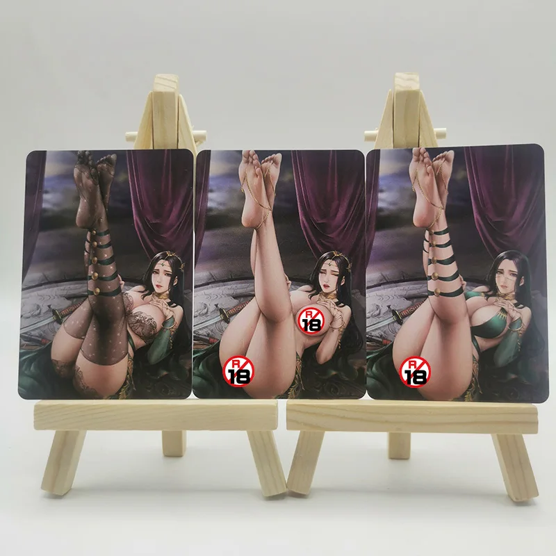 3 stks/set Sexy Anime Meisje Kaarten Naraka: Bladepoint Jia Nan Sexy Avondjurk Zwarte Kousen Game Collection Kaarten Speelgoed Kerstcadeau