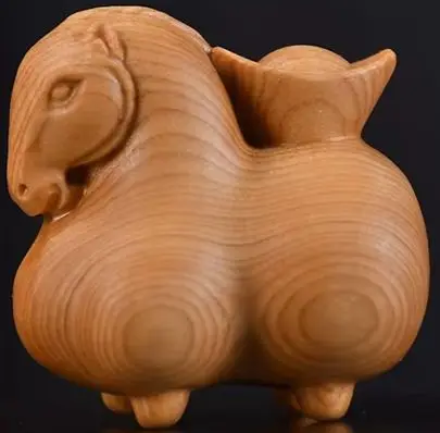 تمثال حصان زودياك صيني للعام الجديد لعام 2026، زخرفة حصان تانغ خشبية مصنوعة يدويًا، تصميم منحوت، المنزل، المكتب، السيارة، ديكور المكتب