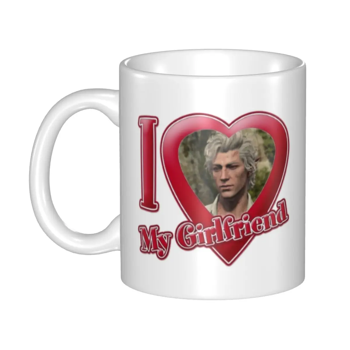 Custom Personalized I Love My Girlfriend Meme Coffee Mug DIY Ceramic Milk Tea Cups