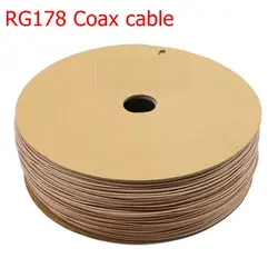 RG178 RG-178  Coaxial Cable Pigtail Wire Shield Silver Platied Antenna 50Ohm Low Loss for Crimp Connector Fast Best Selling RF