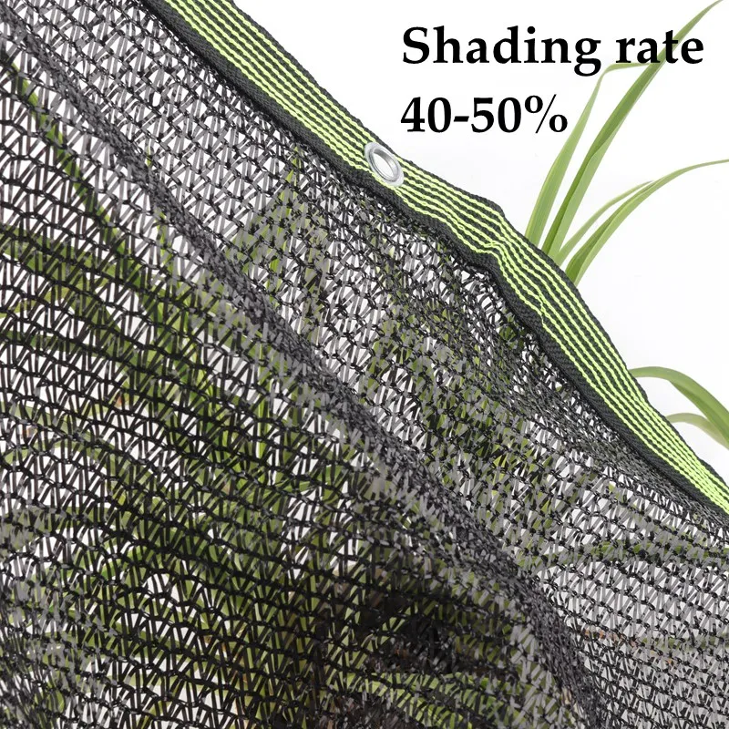 Black 3 Pin Anti-UV HDPE Shading Net Succulent Plant Sunshade Net Outdoor Swimming Pool Cover Sun Shade Net Shading Rate 40~50%