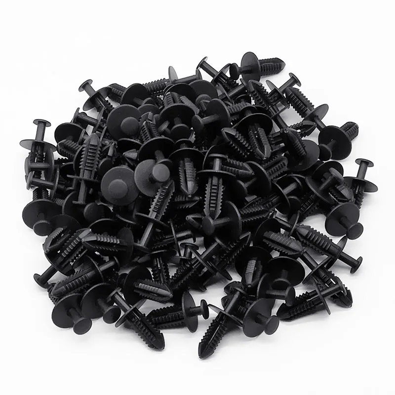 100pcs Car Fastener Fenders Steel Lining Grille Bumper Clips For B-MW O-pel Mes-ser High Quality Car Fasteners