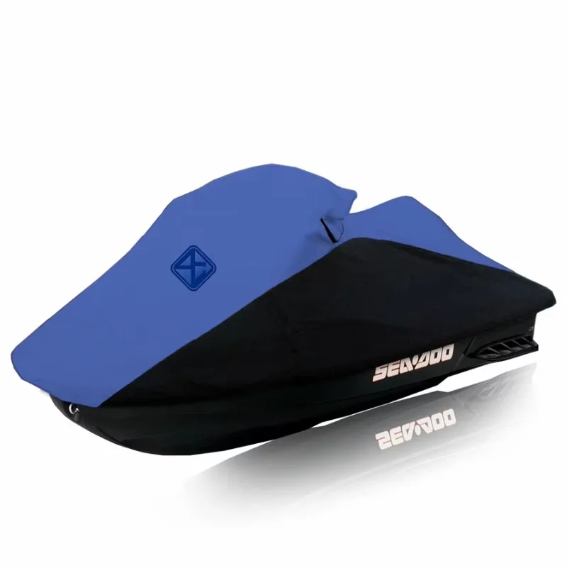 Trailerable Marine Grade 600D Polyester Jetski Cover All Weather Waterproof UV Resistant PWC Protection Cover