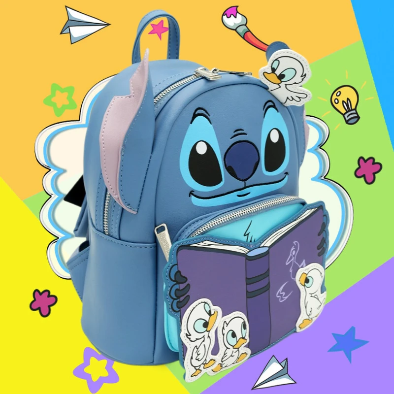 lilo-stitch-scrump-lecture-mini-sac-a-dos-sacs-a-dos-en-cuir-pu-sac-jaune-bleu-pour-femmes-sac-a-dos-d'ecole