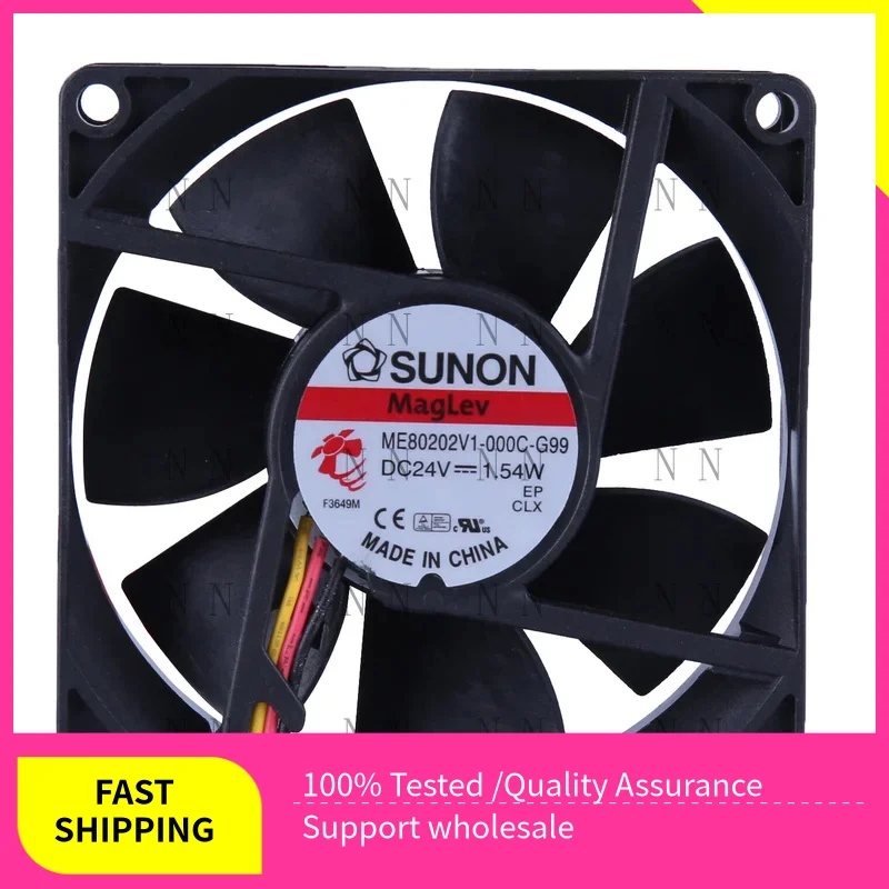 GGT   FOR SUNON ME80202V1-000C-G99 24V 1.54W 8cm Ultra Quiet Inverter Cooling Fan
