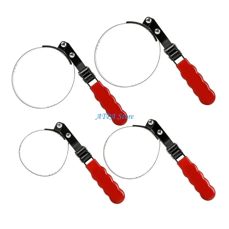 

U13C Car Hand Tools Oil Filter Removal Tool Adjustable 100mm to150mm Diameter Steel Strap Wrench Belt Wrench