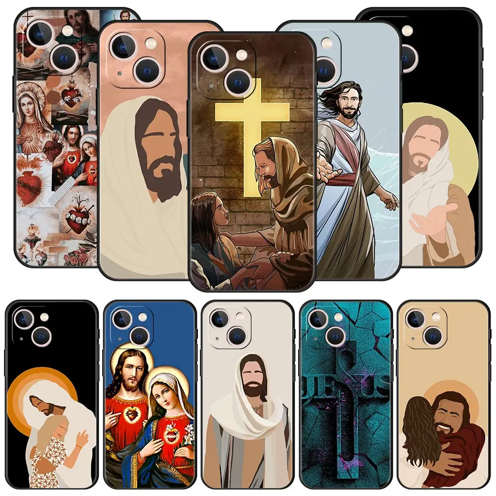 New Faith Christian Religious Jesus Phone Case For Apple iPhone 11 15 14 Pro MAX 12 13 7 8 Plus X XR XS MAX SE Silicone Cover